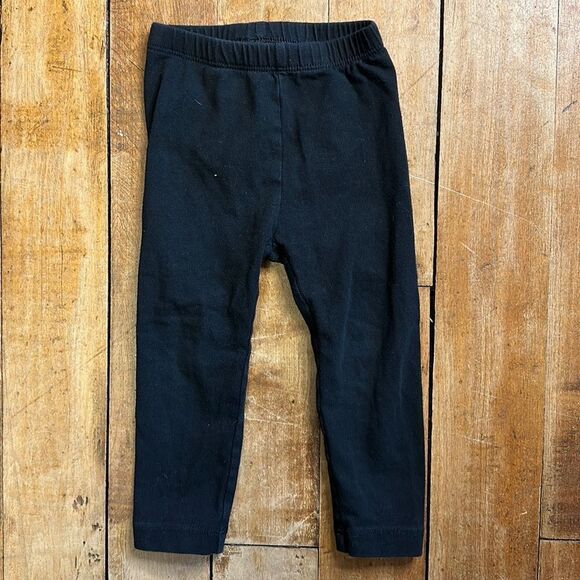 Old Navy leggings size 18 to 24 months Black Full Length tights cotton - Picture 1 of 3